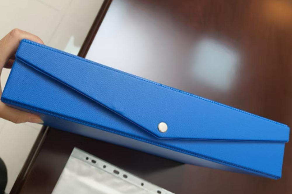 PVC File Box with Metal Clip