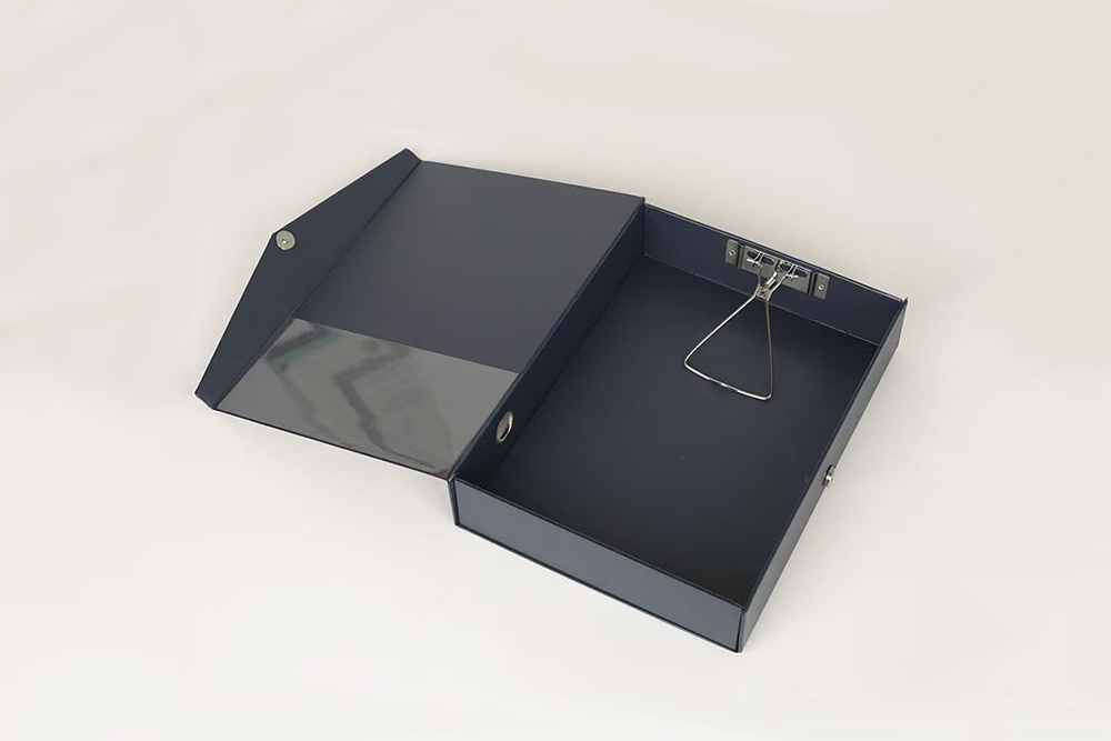 PVC File Box with Metal Clip