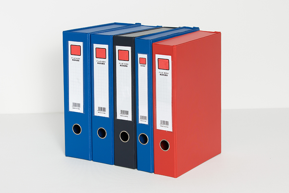 PVC File Box with Metal Clip